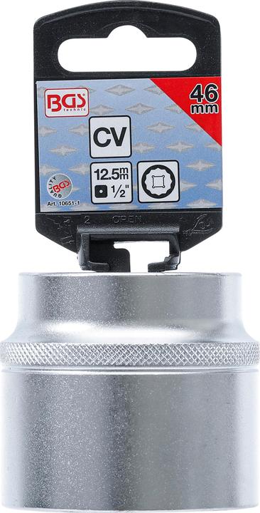 Produktbild BGS Steckschlüssel-Einsatz Zwölfkant Antrieb Innenvierkant 12,5 mm (1/2") SW 46 mm (46 mm)