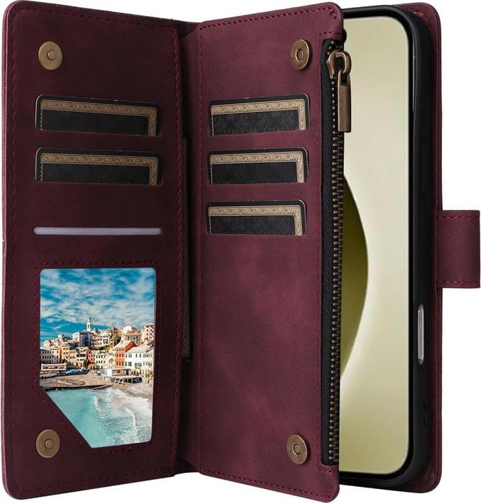 Immagine prodotto Cover-Discount iPhone 16 Pro - Custodia a portafoglio con cordino (Apple iPhone 16 Pro)