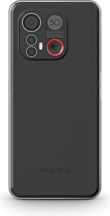 Image du produit Emporia SMART.6, smartphone pour seniors (128 Go, Noir, 6.58", SIM simple, 50 Mpx, 5G)