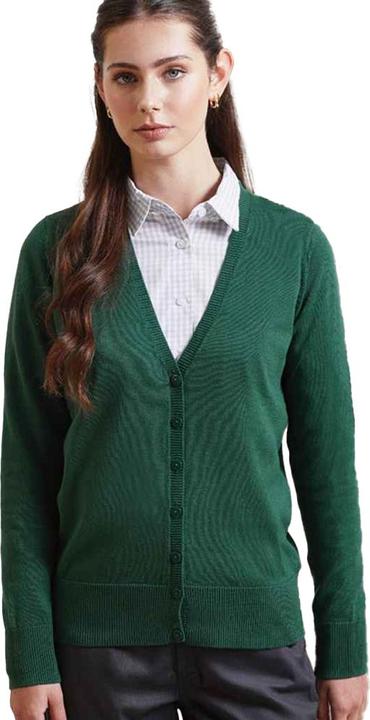 Actual product image Premier Womens/Ladies Cotton Acrylic V Neck Cardigan (34 D)