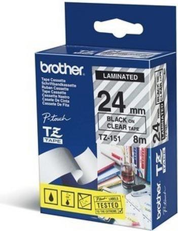 Actual product image Brother Tze-151 (2.40 cm, Black)