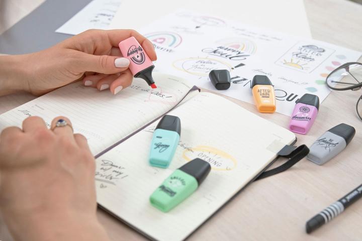 Actual product image STABILO BOSS MINI Pastel Love 2.0 Highlighter (Rose, Grey, Turquoise, 5 mm, 3 x)