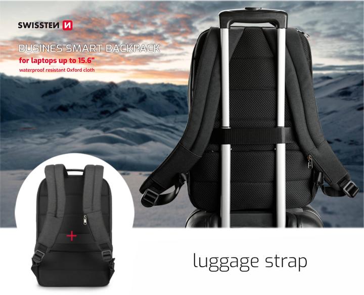 Actual product image Swissten Backpack 15.6 "black