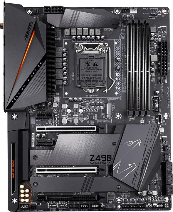 Produktbild Gigabyte Z490 Aorus Pro Ax (LGA 1200, Intel Z490, ATX)