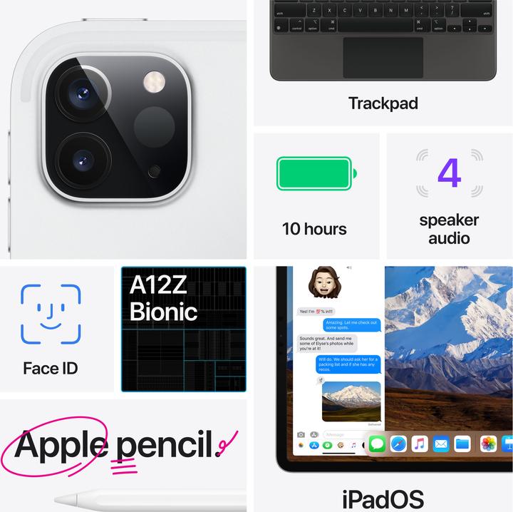 Produktbild Apple iPad Pro 2020 (2. Gen) (4G, 11", 256 GB, Space Grey)