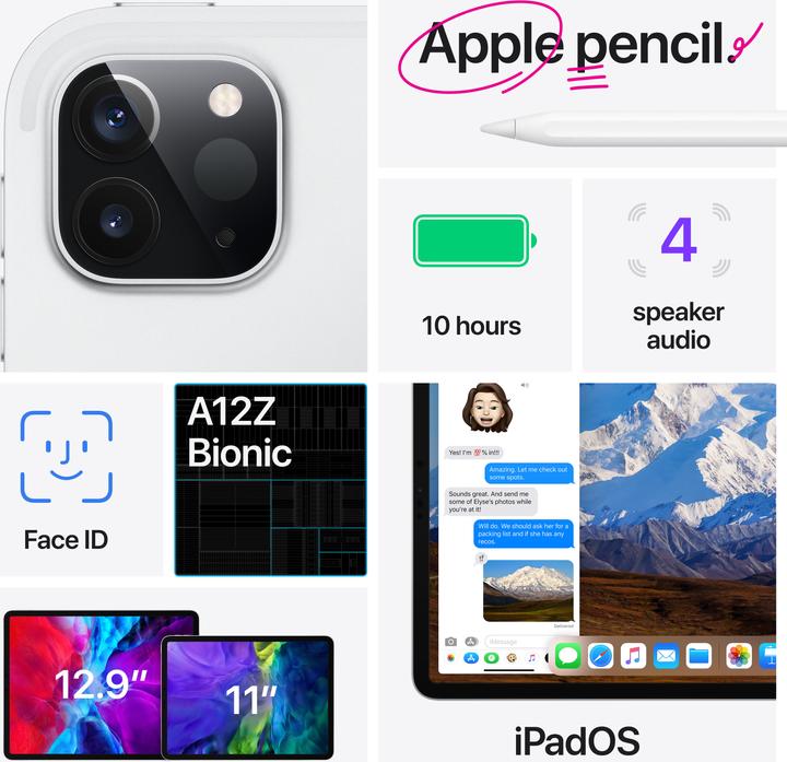 Produktbild Apple iPad Pro 2020 (2. Gen) (4G, 11", 256 GB, Space Grey)