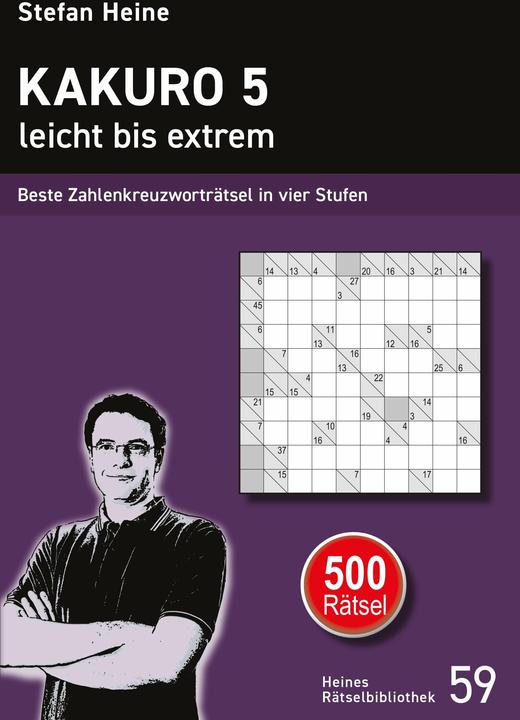 Actual product image Kakuro 5 - leicht bis extrem (German, Stefan/, Heine, 2024)