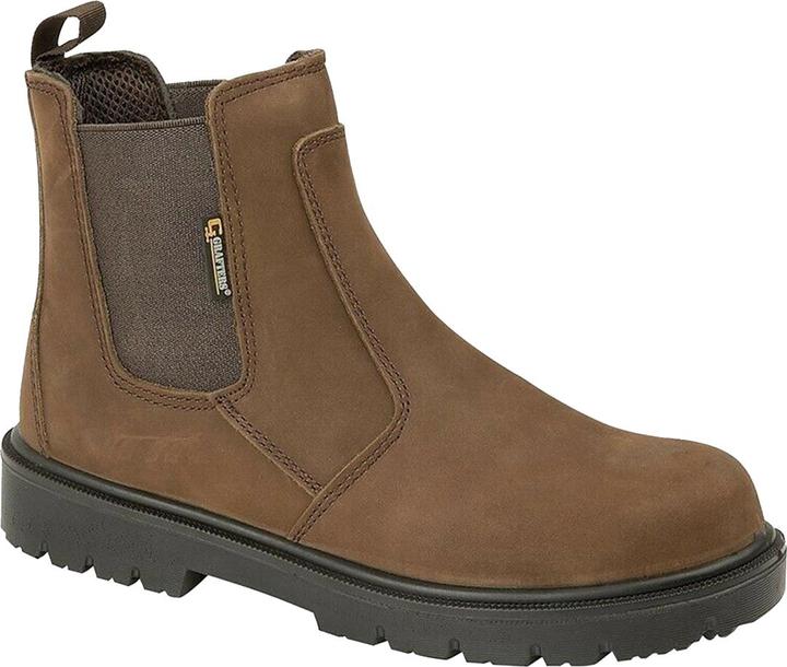 Actual product image Grafters Safety Boots With Elastic Inserts Waxed Leather (47)