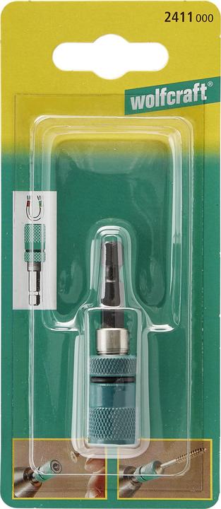 Actual product image wolfcraft Bit Holder With Depth Stop and Ring Magnet (60mm)
