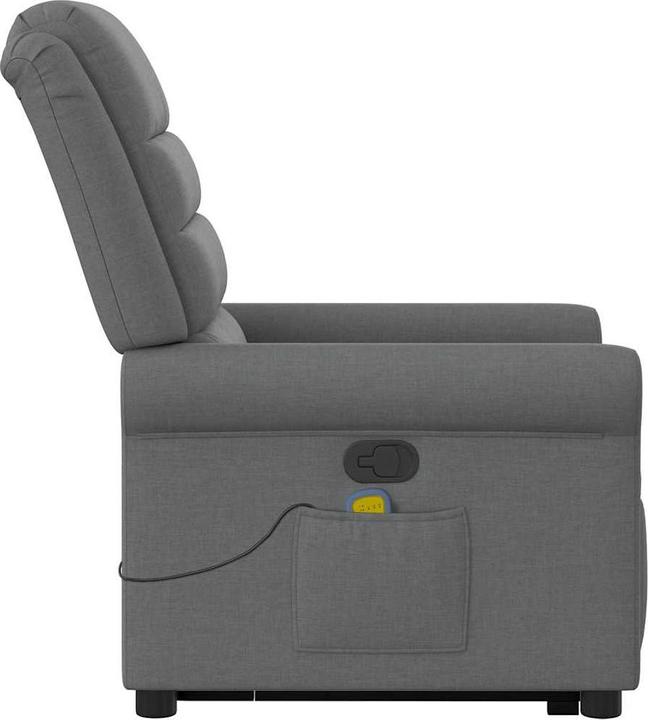 Produktbild VidaXL Massagesessel mit Aufstehhilfe Dunkelgrau Stoff