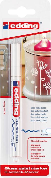 Produktbild Edding 751 - Glanzlack Marker (White, 2 mm, 1 x)