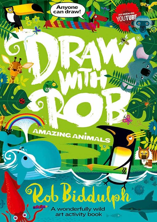 Immagine prodotto Biddulph:Draw With Rob: Amazing Animals (Inglese, Rob Biddulph, 2022)