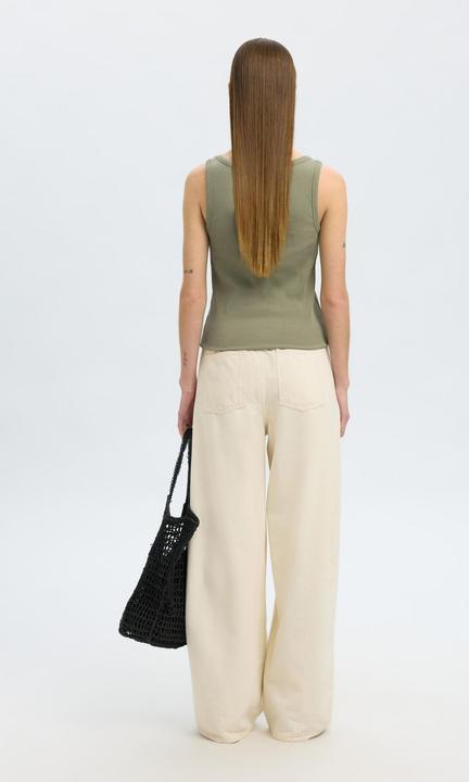 Actual product image Selected Femme Rippmuster Baumwoll Tanktop (M)