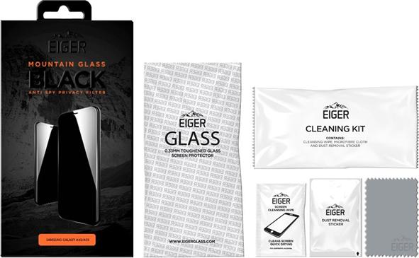 Actual product image Eiger Mountain Glass Black (1 Piece, Samsung Galaxy A30)