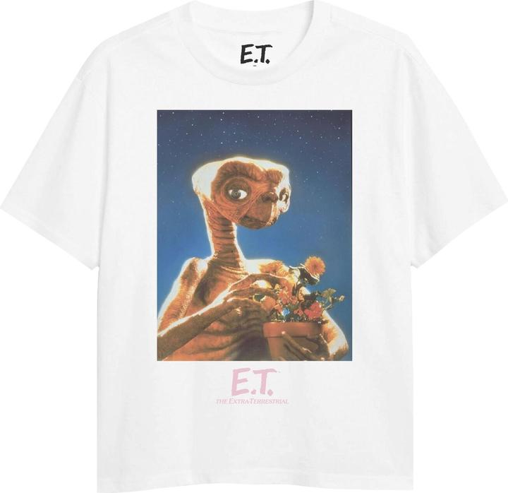 Actual product image E.T. With Flowers Tshirt Girl (158)