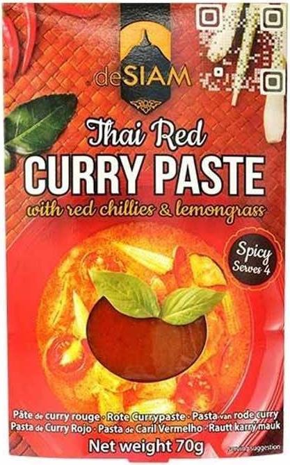 Immagine prodotto deSiam Pasta al curry rosso (70 g)