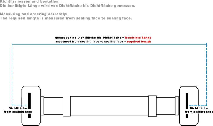Immagine prodotto XPOtool Tubo flessibile da 600 mm DN13 3/4" M (26,44 mm) e 1/2" UN (18,64 mm) Braccio in acciaio inox EPDM