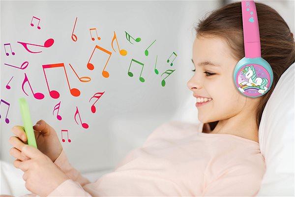Productafbeelding Lexibook Eenhoorn - 2 in 1 Bluetooth® opvouwbare hoofdtelefoon (HPBT010UNI)