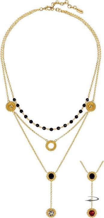 Image du produit Steinkult Collier à 3 branches "Sheila (Cristallin, Laiton doré)