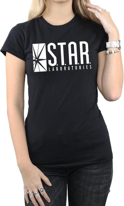 Actual product image Womens/Ladies The Flash STAR Labs Cotton T-Shirt (XXL)