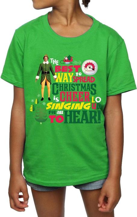 Immagine prodotto Elf Christmas Cheer Maglietta Ragazze (152, 158)