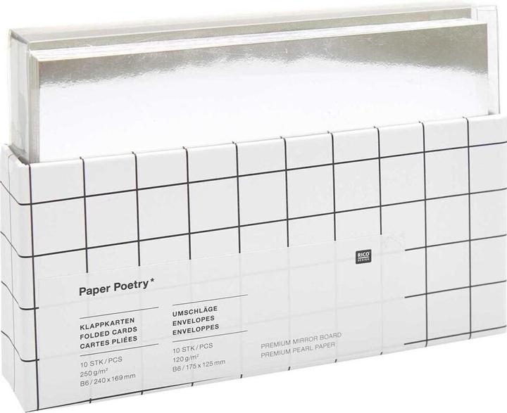 Produktbild Rico Design Spiegelkart./Perlmutt silb.300459 (10 x)