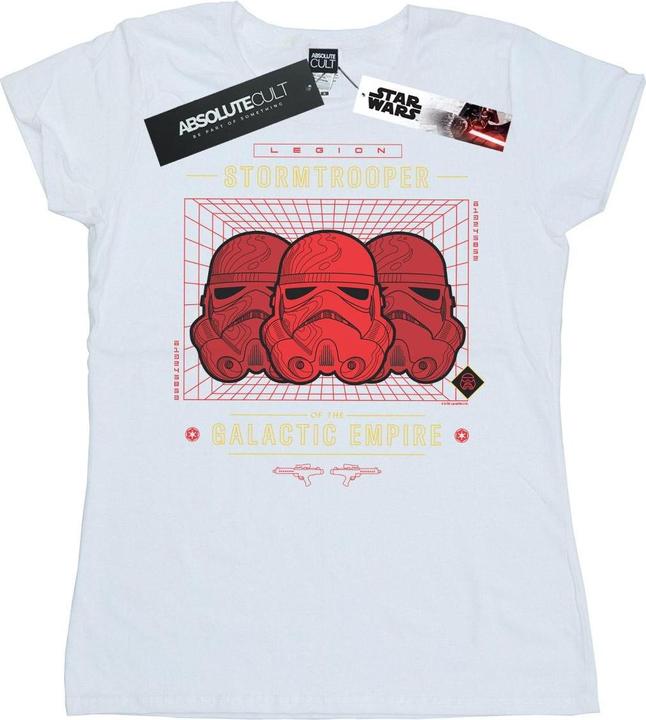 Actual product image Star Wars Womens/Ladies Stormtrooper Legion Grid Cotton T-Shirt (L)