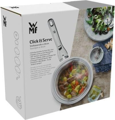 Image du produit WMF Click&Serve Cocotte, 20 cm (20 cm, Cocotte + faitout, Acier inoxydable)