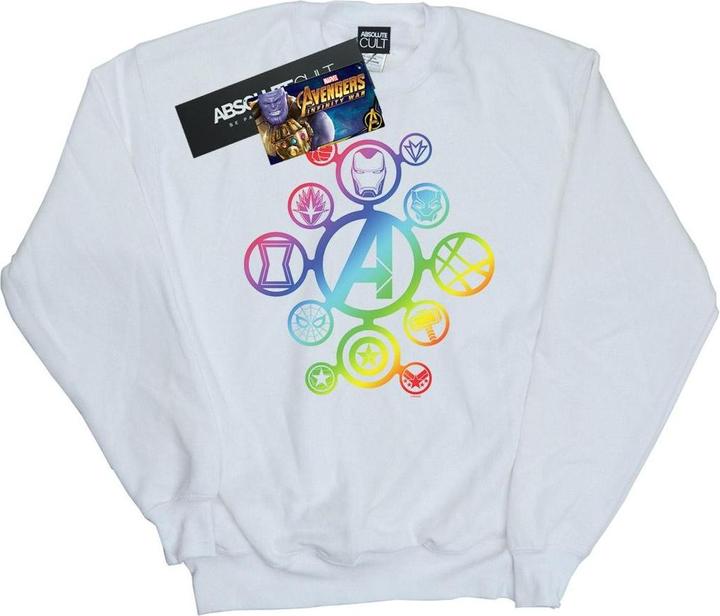 Avengers Infinity War Regenbogen Ikonen Baumwolle Sweatshirt