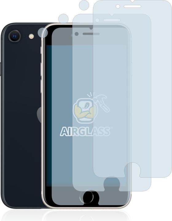 Produktbild BROTECT AirGlass Panzerglasfolie (3 Stück, Apple iPhone SE (3rd Gen))
