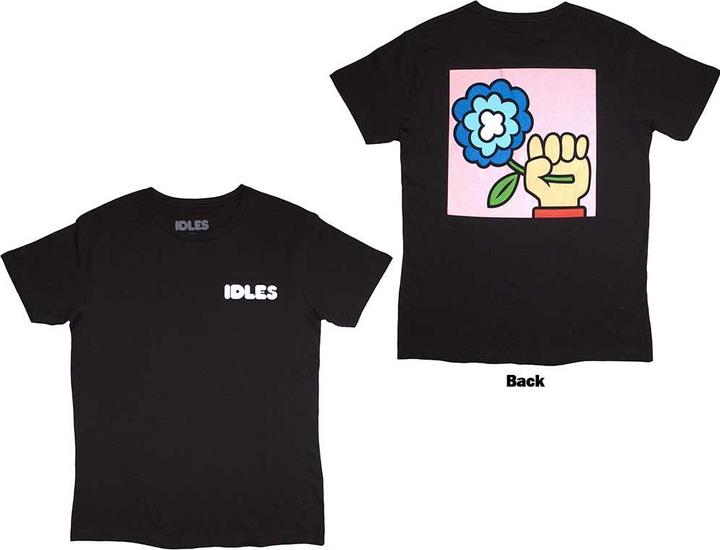 Idles Cartoon Flower Back Print