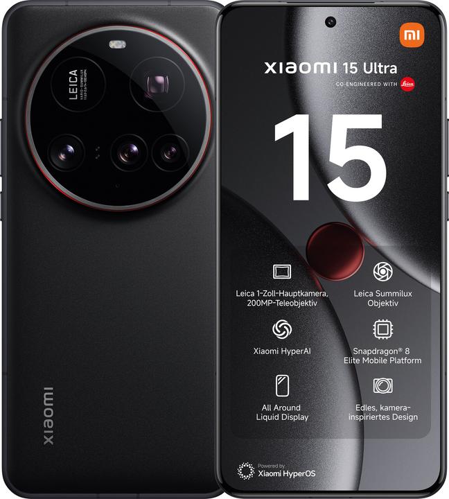 Xiaomi 15 Ultra (512 GB, Black, 6.73", Dual SIM, 50 Mpx, 5G)