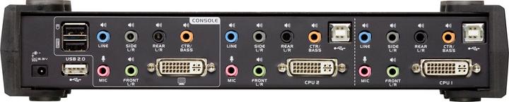 Actual product image Aten CS1782A, 2 Port USB Hub KVM Switch with 3D, DVI & 7.1