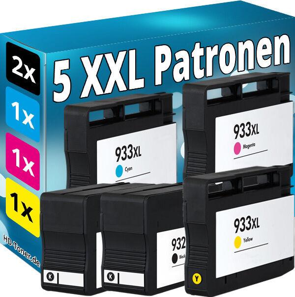 Immagine prodotto Druckfuxx 5x TINTE PATRONEN für HP 932XL+933XL OFFICEJET 6100 6600 6700 7110 751