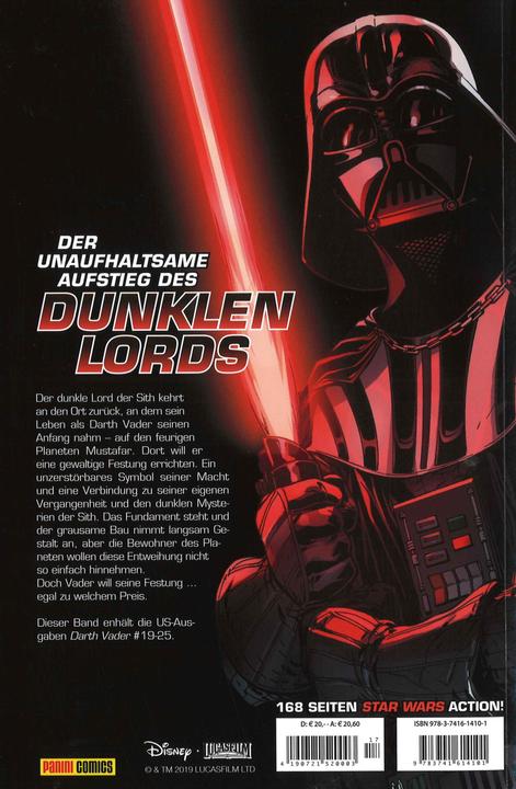 Actual product image Panini Star Wars Comics - Darth Vader (Ein Comicabenteuer): Vaders Festung (German, Charles Soule, 2019)
