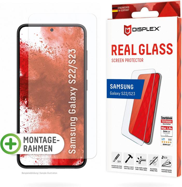 Image du produit Displex Real Glass, 2D Panzerglas (1 pièce(s), Samsung Galaxy S22 5G, Samsung Galaxy S23)