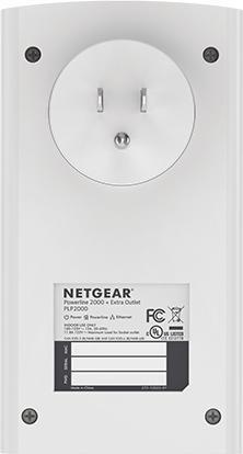 Actual product image Netgear Powerline 2000 + Extra Outlet (2000 Mbit/s)