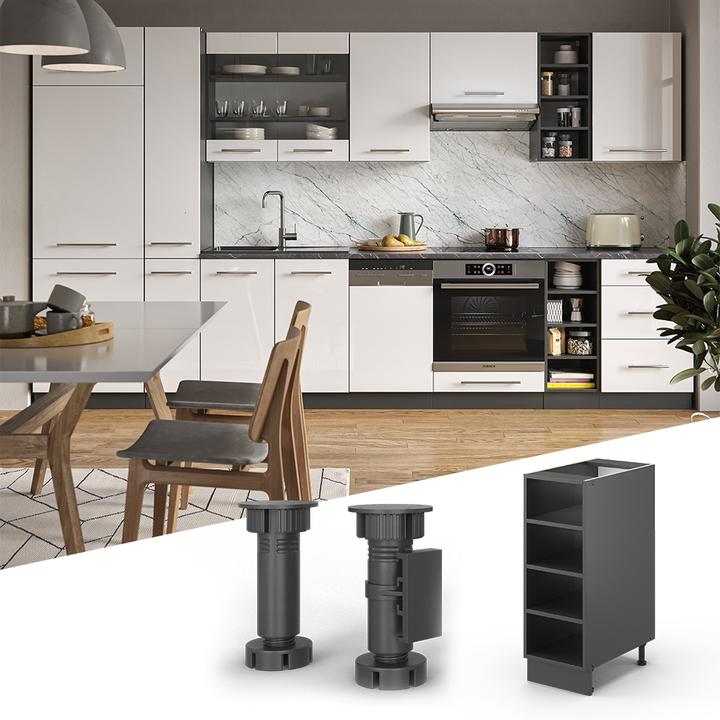 Actual product image Vicco R-Line, Anthracite/Anthracite, 30 cm Without worktop