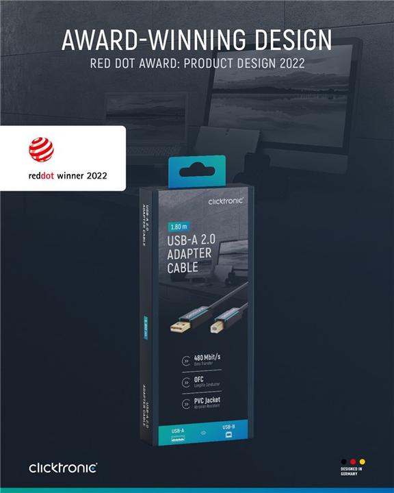 Immagine prodotto clicktronic Hi-Speed 2.0 (1.80 m, USB 2.0)