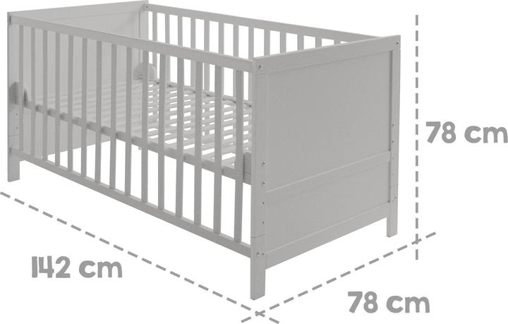 Image du produit Roba Lit d'enfant (70 x 140 cm)