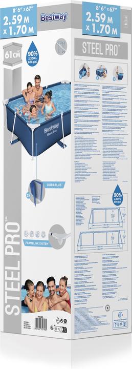 Produktbild Bestway Steel Pro (259 x 170 x 61 cm)