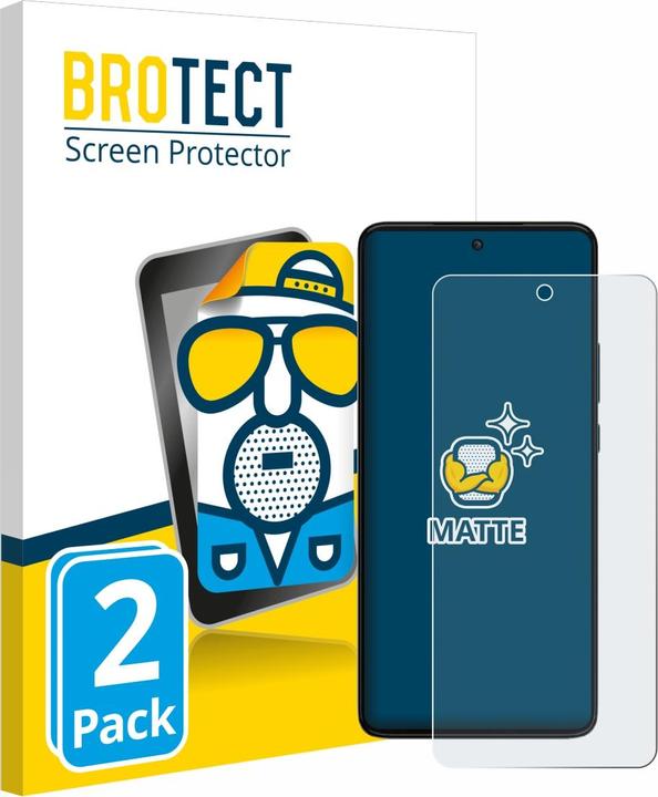 Productafbeelding BROTECT Antireflecterende schermbeschermer mat (2 Stuk, Motorola Moto G84)