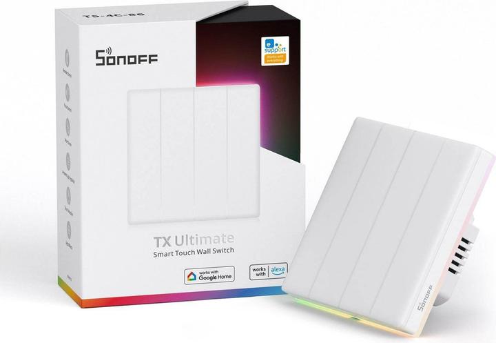 Sonoff Smart Wi-Fi Touch Wall Switch TX T5 4C (4-channel)