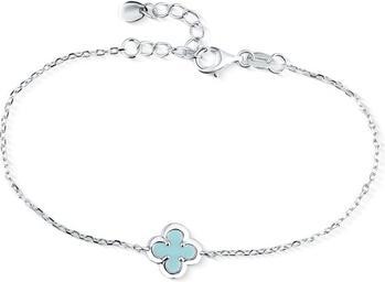 Produktbild JVD Schönes Silberarmband für Frauen Vierblatt (Silber)