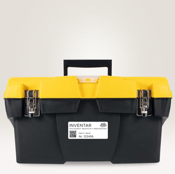 Actual product image Avery weatherproof labels