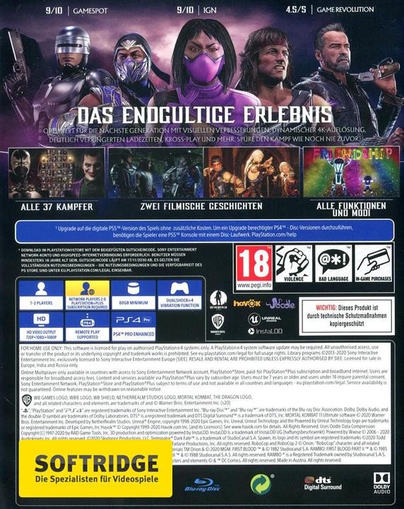 Produktbild WB Mortal Kombat 11 Ultimate (PS4, Multilingual)