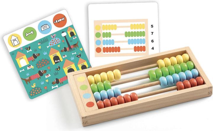 Actual product image Djeco Eduludo Perlix - Abacus (Multilingual)