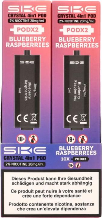 Immagine prodotto SKE Pod 4in1 2x (Lampone, Mirtillo)