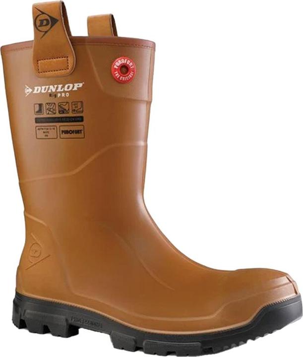 Actual product image Dunlop Unisex Adult Purofort Rigpro Fur Lined Safety Wellington Boots (37)