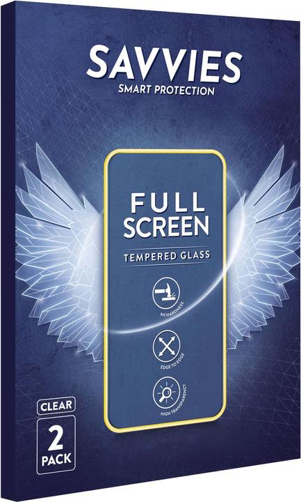 Produktbild Savvies Full-Screen Displayschutz Panzerglas Schutzglas (2 Stück, Samsung Galaxy S20 FE)